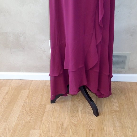Lulu Burgundy Prom / Bridesmaid Dress Size Small - Picture 9 of 11